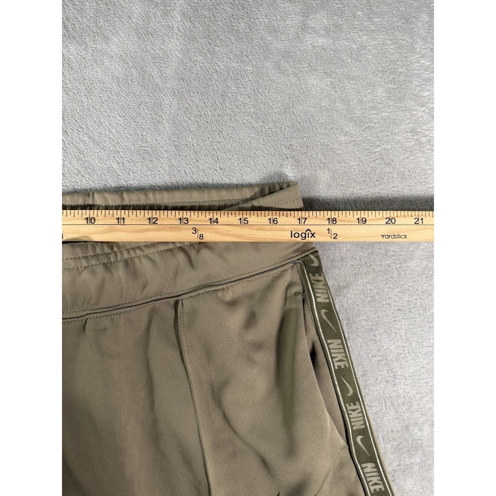 Nike Sportswear Pants Womens Large Green Tape Trend High Rise Loose Fit Wide Leg - Picture 8 of 15
